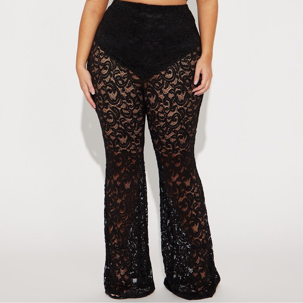 Elegant Black Lace Pants